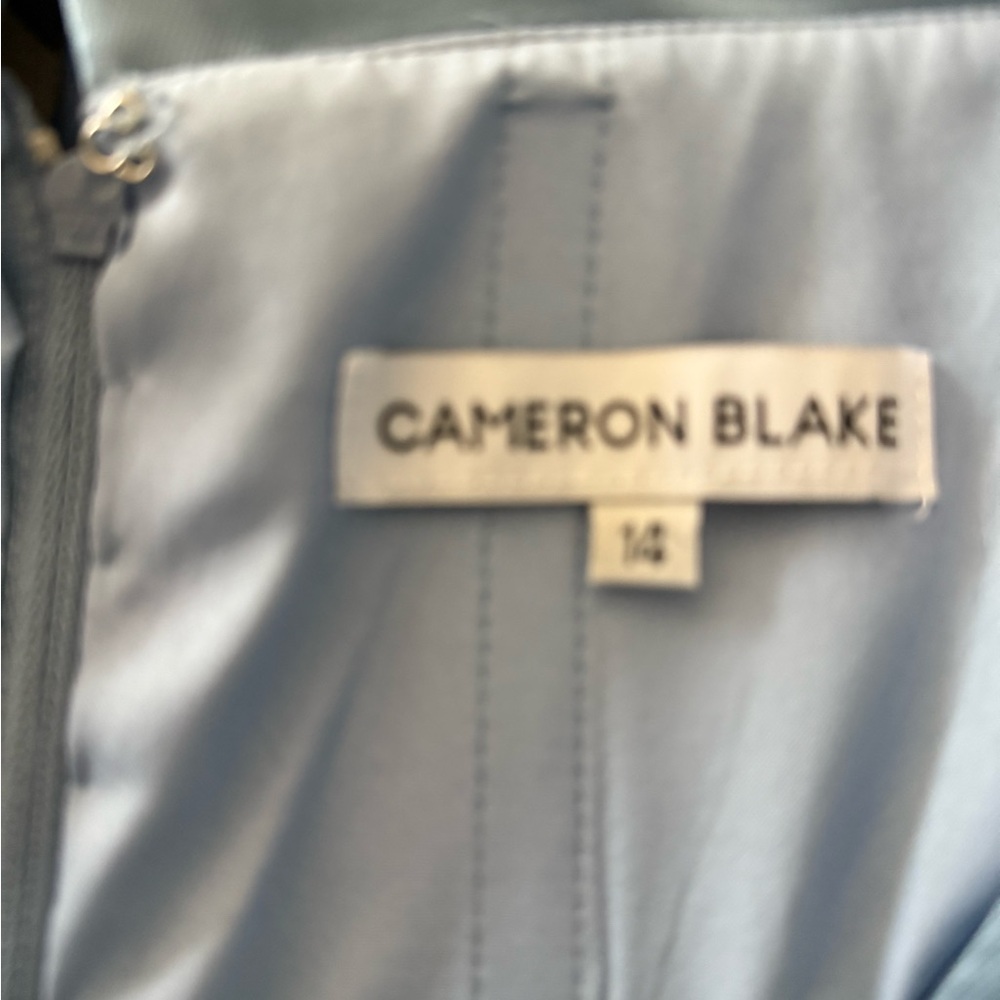 Sophisticated Satin Off-Shoulder Gown
Cameron Blake Evening Gown - Picture 5 of 5